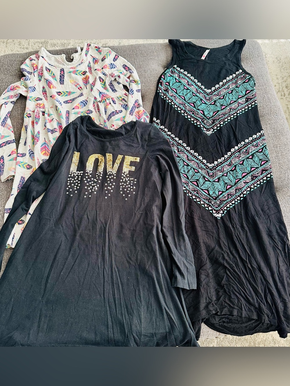 Lot of 3 Fab Kids Girls Dresses Size 12/14